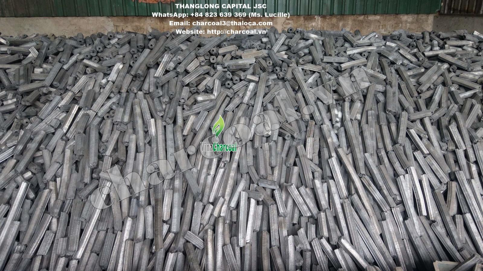 Sawdust charcoal factory